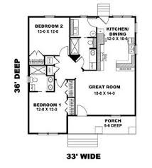 Two bedrooms may be all that buyers need, especially empty nesters or couples without children (or just one). New House Plan Hdc 1073 5 Is An Easy To Build Affordable 2 Bed 2 Bath Home Design Cottage Style House Plans New House Plans Small House Plans