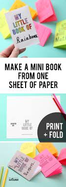First of all you need a single sheet of paper 12 by 12 inches to make a mini book with four pages and measures 6 by 3 inches. Foldables Make An 8 Page Mini Book From One Sheet Of Paper It S Always Autumn