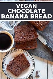 Vegan Chocolate Banana Bread A Virtual Vegan Recipe Chocolate Banana Bread Vegan Chocolate Banana Bread