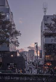 Parallel World Sunset In Omotesando Tokyo Fotografi Alam Fotografi Pemandangan Pemandangan Anime