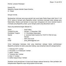 Pin Di Contoh Surat