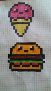 Coloriage et illustration d'un pack de nourriture en pixel art. Otaku Club Pixel Art 1 Wattpad