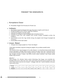 N a = a x a x a x , dengan a bilangan real dan n bilangan bulat positif. Pangkat Tak Sebenarnya