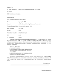 13 august 2020 41 min read. Contoh Surat Lamaran Kerja Untuk Pt Pln Persero Contoh Seputar Surat