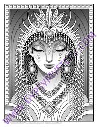 Free adult coloring pages to print and color featuring the detailed art of thaneeya mcardle, published coloring book artist. Goddess Nature Book 1 Digital Download 21 Mystical Coloring Etsy Coloring Books Coloring Pages Digital Coloring