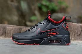 Christmas 2018 Sales Nike Air Max 90 Ultra Mid Winter Black University Red In Nikedropshipping Com Additional Pad Nike Air Max Mens Nike Shoes Nike Air Max 90