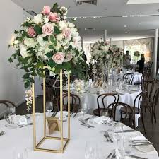 See more ideas about flower arrangements, floral arrangements, flower stands. Wedding Flower Vase Metal Flower Stand Gold Flower Column Elegant Table Centerpiece Wedding Decoration Favors Supplies Vase From Memoryforever 30 52 Dhgate Com