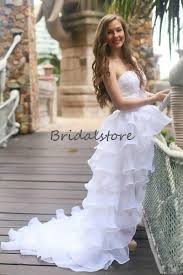 4.83 reviews (6) bohemian lace long sleeves floor length a line applique chiffon boho bridal gowns. Discountboho Beach Wedding Dresses High Low White Tiered Ruffles Cheap Country Wedding Gown 2021 Sexy Strapless Bohemian Bride Dress Robes De Mariee From Bridalstore 90 46 Dhgate Com