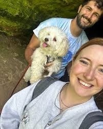 Honey's first hiking trip 🫶🏻⛰️🐾