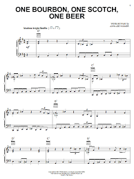 George Thorogood The Destroyers One Bourbon One Scotch One Beer Sheet Music Download Pdf Score 16715