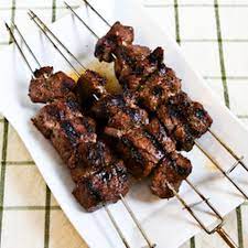 Marinated Beef Kabobs Recipe Yummly Recipe Beef Kabob Recipes Beef Recipes Kabob Recipes
