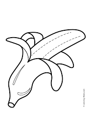 Do you know that painting coloring page can help to build motor skills of your kid. Banana Fruits Coloring Pages For Kids Printable Free Banana Coloring Page Fruits Coloring Pages Fruits Coloring