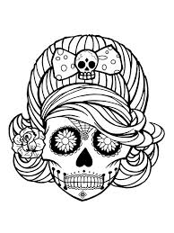 Download and print these free coloring pages. Free Sugar Skull Coloring Pages For Adults Printable To Download Sugar Skull Coloring Pages