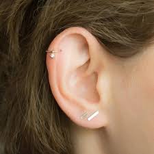Sale Cz Helix Piercing Tiny Helix Earring Hoop Helix Etsy Helix Earrings Hoop Gold Bridal Earrings Helix Earrings