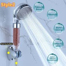 Handheld Water Saving Shower Head Bath Shower Nozzle Sprinkler Sprayer Filter Transparent Style1 Style2 Water Saving Shower Head Shower Nozzle Shower Heads