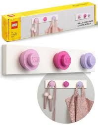Check spelling or type a new query. Lego Storage Wall Hanger Rack Lego Knaggrekke Til Barnerommet Mork Rosa Lys Rosa Og Lilla 41110002