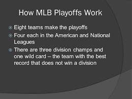 Most minor league baseball teams have their rosters posted on their websites. How Mlb Playoffs Work Eight Teams Make The Playoffs Four Each In The American And National Leagues There Are Three Division Champs And One Wild Ppt Download
