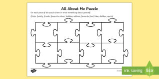 Maybe you would like to learn more about one of these? All About Me Puzzle Worksheet Worksheet Teacher Made