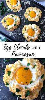 Egg Clouds With Parmesan Easy Egg Recipes Breakfast Recipes Kids Breakfast Recipes Indian