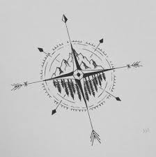 Black And White Compass Tattoo Design Super Drawing Ideas Black And White Patterns 57 Ideas Compass Tattoo Compass Tattoo Design Tattoos