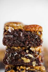 The Best Salted Pecan Pie Brownies Recipe Pecan Pie Brownies Pie Brownies Pecan Pie