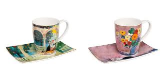 2er Set Rosina Wachtmeister Katzen Tassen Mit Untertasse Fur 400ml Goebel Rosina Wachtmeister Goebel Porzellan Marken Serien Creaflor Home