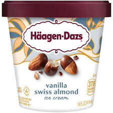 Chocolate covered almonds calories per almond. Haagen Dazs Vanilla Swiss Almond Ice Cream Shop Ice Cream At H E B