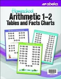 Details About Abeka Homeschool Arithmetic 1 2 Tables And Facts New Edition