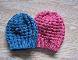 Bulky Waffle Hat Pattern By Linda Suda Beanie Knitting Patterns Free Hat Knitting Patterns Chunky Knitting Patterns