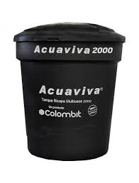 TANQUE ACUAVIVA 2000 LTS. NEGRO COLOMBIT