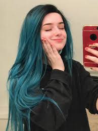 Ahead, 29 shadow root hair color ideas that'll have you dming your colorist by the end of this rubel says that your colorist can create a shadow root after your hair has been highlighted or lightened to. Sea Blue Mixed Color With Black Root Long Straight Synthetic Lace Front Wig All Synthetic Wigs Evahair