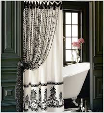 Tie Back Shower Curtains Ideas On Foter Elegant Shower Curtains Luxury Shower Curtain White Bathroom Designs