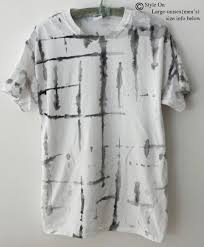 Black And White Tie Dye T Shirt Graphic Tee Shirt Tie Dye T Shirt Black And White Tee Hand Painted Boho Cross Hatching Design Crossword White Unisex Large Black White Tees Tie Dye T Shirts Black White Shirt