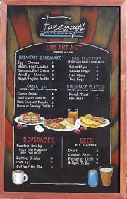 New Fareways Cafe Chalkboard Menus Breakfast Menu Design Coffee Shop Menu Chalkboard Menu