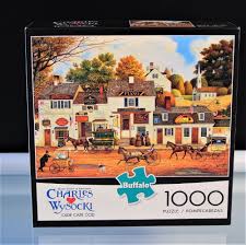 I love cape cod #1222 cape cod, located in massachusetts, has it all: Charles Wysocki Olde Cape Cod 1000 Piece Jigsaw Puzzle With Poster Buffalogames Jigsaw Puzzles 1000 Piece Jigsaw Puzzles Board Games For Kids