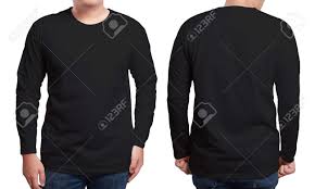 589 x 295 jpeg 64 кб. Black Long Sleeved T Shirt Mock Up Front And Back View Isolated Stock Photo Picture And Royalty Free Image Image 81253360