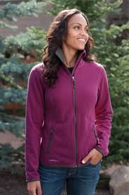 eddie bauer ladies full zip vertical fleece jacket eb223