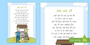Is the new jack and jill all inclusive? Jack And Jill Display Poster Teacher Made
