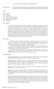 Https Www Mass Gov Doc 940 Cmr 21 Sales And Distribution Of Cigarettes Smokeless Tobacco Products And Electronic Download