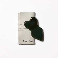 Lanshin Exclusive: The Lanshin Pro Black Nephrite Jade Gua Sha Tool