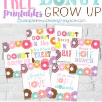Check spelling or type a new query. Free Donut Grow Up And Donut Party Printables A Simple Life And Everything Nice