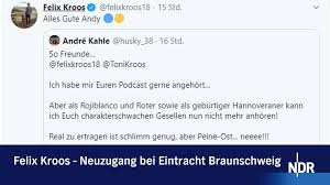 Felix kroos profile), team pages (e.g. Ndr Sport Felix Kroos Bricht Nach Seinem Wechsel Zu Eintracht Braunschweig Eine Brucke Hinter Sich Ab Facebook