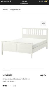 Bett mit weissem rahmen 2 x 1 40 m in 85435. Eure Meinung Zum Hemnes Bett 140x200 Schlafen