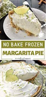 No Bake Frozen Margarita Pie Easy Summer Desserts Mexican Dessert Recipes Frozen Margarita Pie