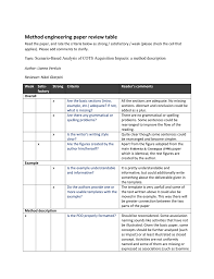 This paper is provided only to give you an idea of what a research paper might look like. Method Engineering Paper Review Table