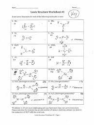 Draw the lewis dot structure for each of the three species. Cheme Lewis Structure Worksheet 2 Answers
