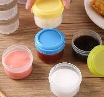 4Pcs Mini Clear Plastic Jars with Leakproof Lids, Reusable ...