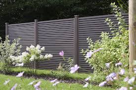 Grojasombra Wpc Steckzaun Schallhemmend In Tropical Brown Nie Wieder Streichen Im Freien Zaun Sichtschutzzaun Garten