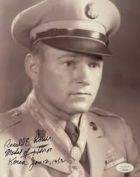 Ronald/Ron E. Rosser signed 8x10 Photo- JSA -Medal of Honor/Korea/Jan 12,  1952