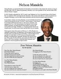 Nelson Mandela Biography Song Lyrics And Questions Nelson Mandela Biography Nelson Mandela Nelson Mandela For Kids